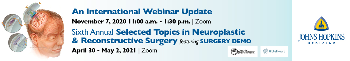 An International Webinar Update on Selected Topics in Neuroplastic and Reconstructive Surgery Banner